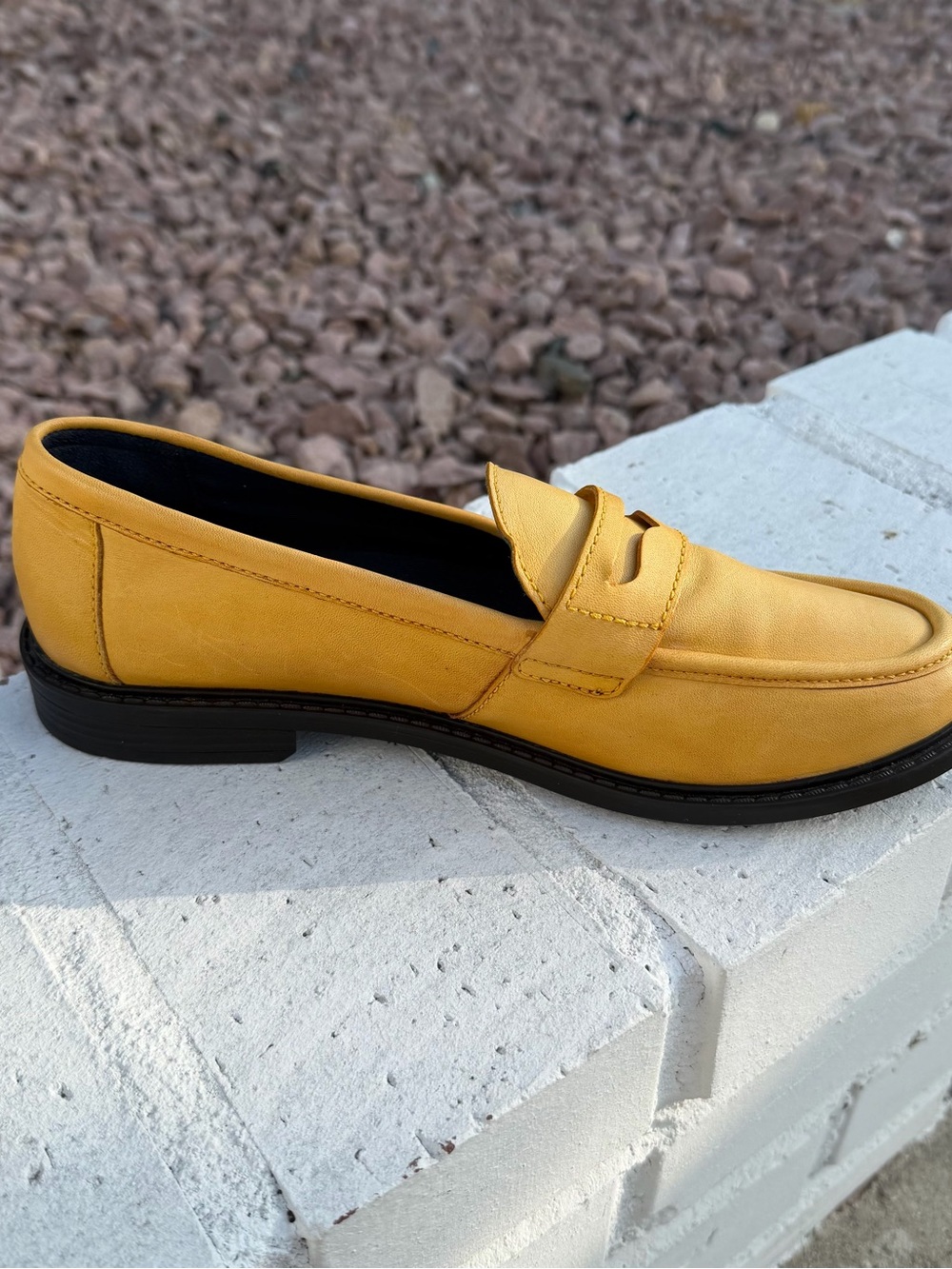 Cole Haan Pinch Maine Classic Penny Leather Loafer Yellow Women 9B - Picture 5 of 16